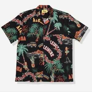 Duvin Palm Leisure Stretch Buttonup